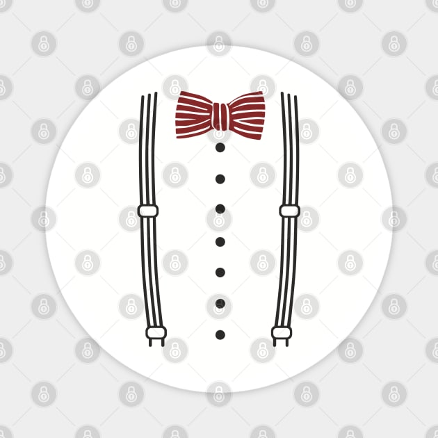 Bow Tie And Suspenders Kind Of Day Fashion Pun Magnet by Anticorporati